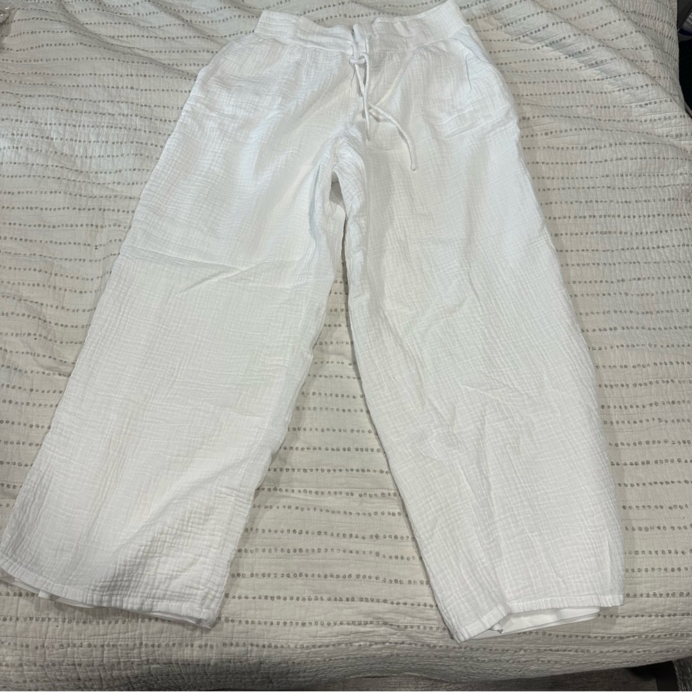 Wide-leg Gauze pants 🤍